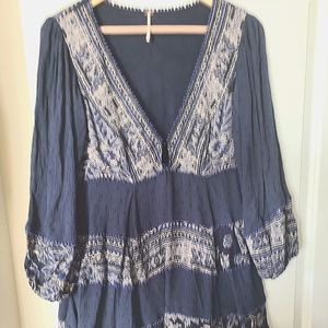 Free people long sleeve mini dress